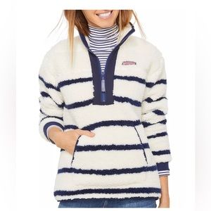 Vineyard Vines teddy pullover Sherpa Sz Small